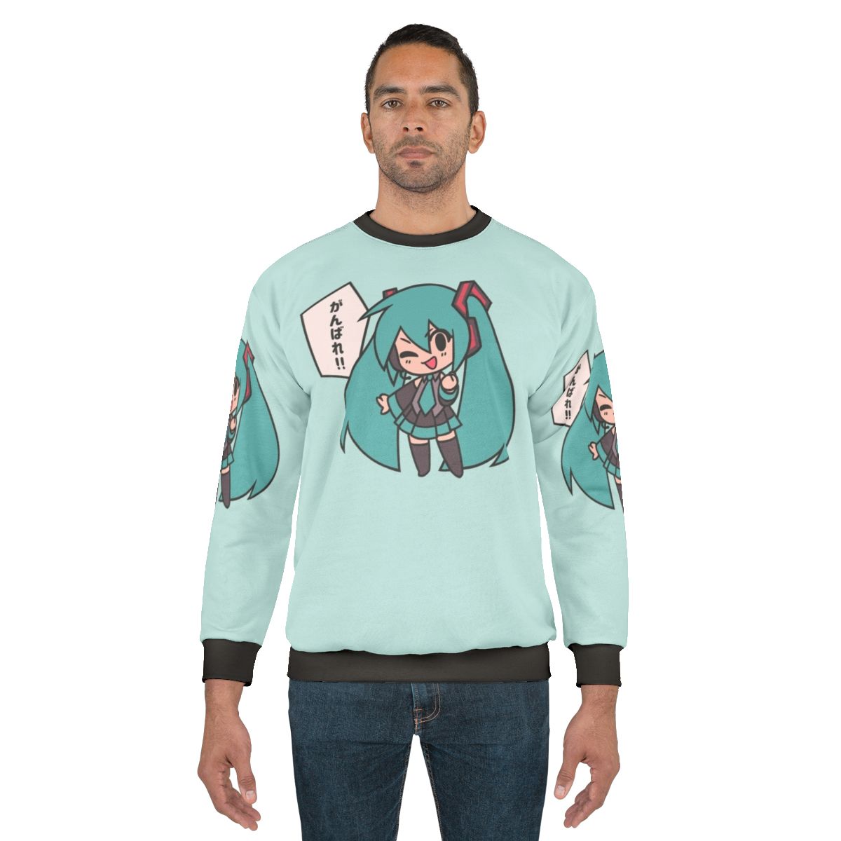 Hatsune Miku Chibi Vocaloid Anime Sweatshirt