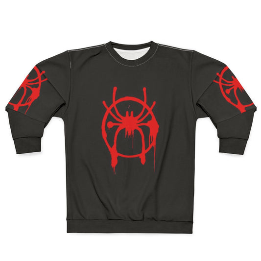 Miles Morales Black Spider-Man Logo Sweatshirt