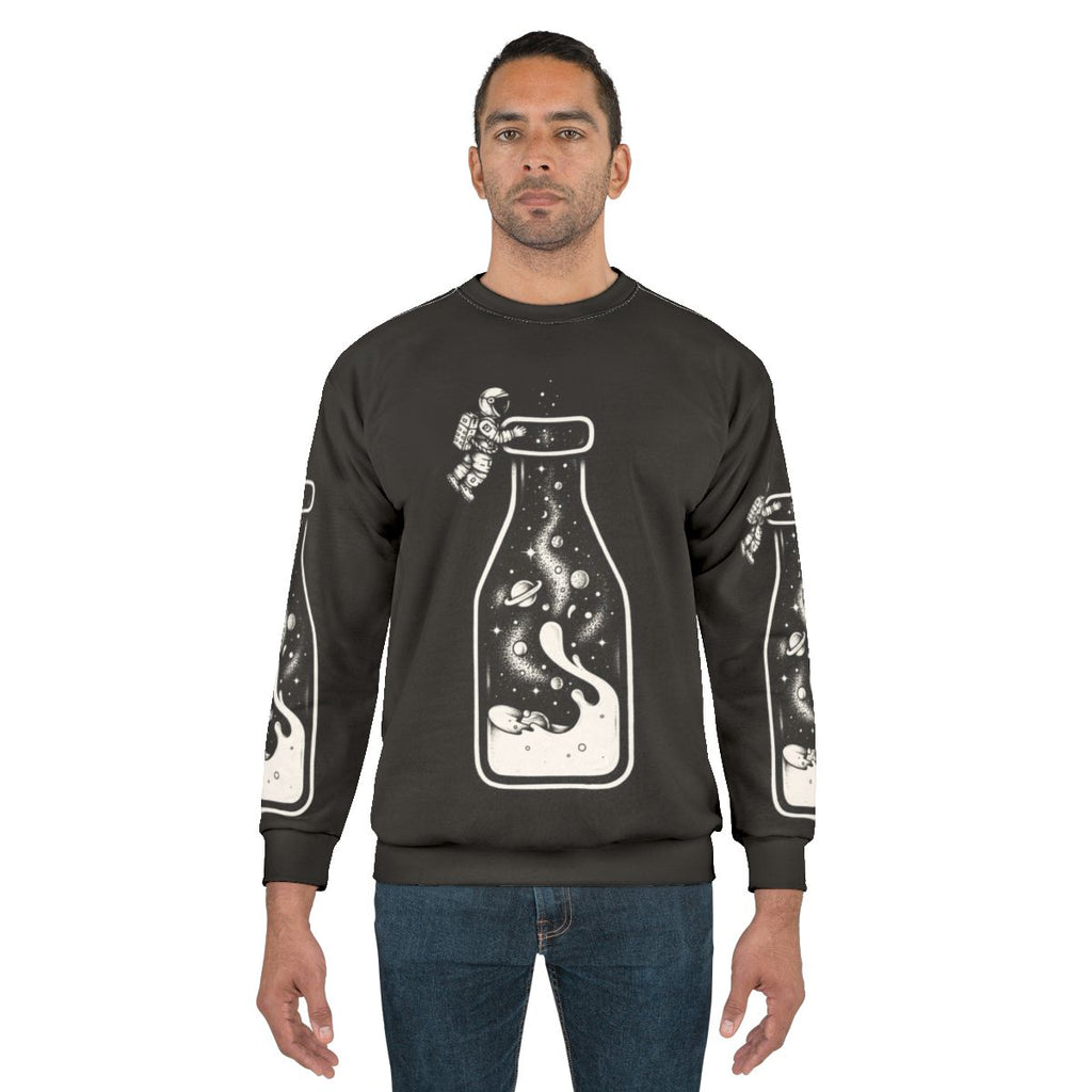 Milky Way galaxy sweatshirt with stars