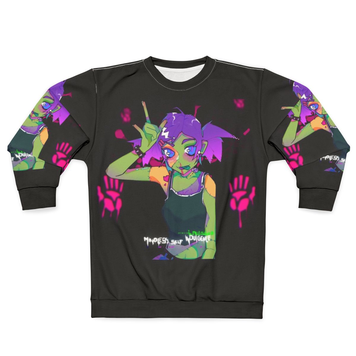 Mindless Self Indulgence Sweatshirt with Anime-Inspired Design