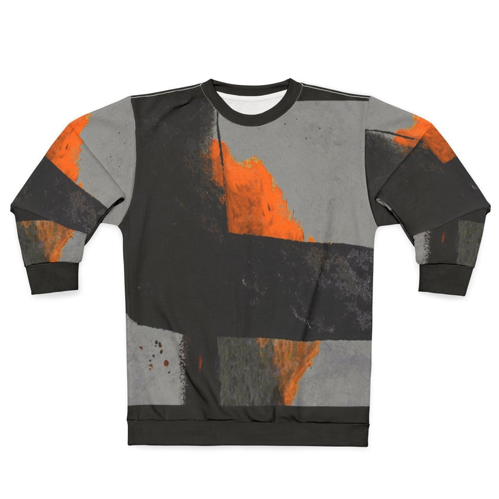 Minimal orange abstract sweatshirt