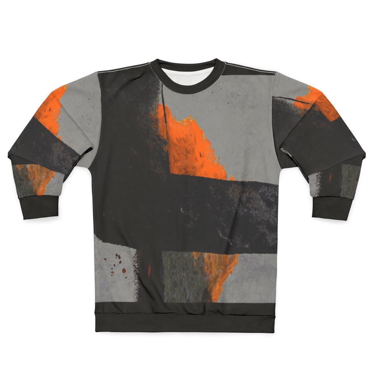 Minimal orange abstract sweatshirt