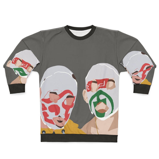 Minimal Rubberbandits sweatshirt with focus on Irish music and contemporary streetwear
