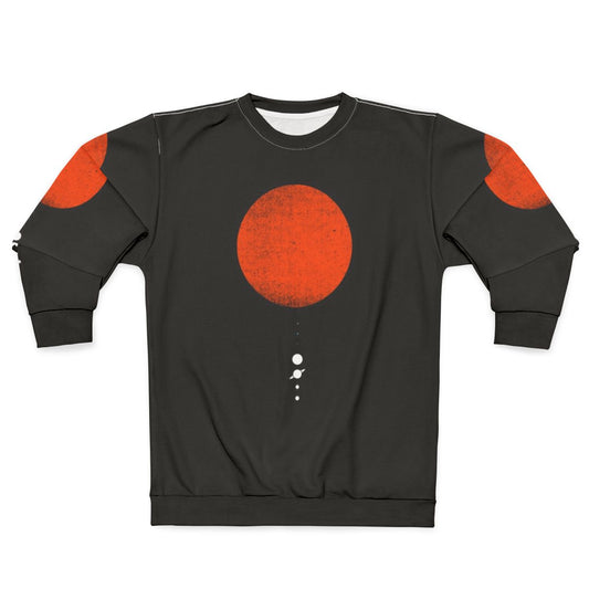 Minimal solar system design sweatshirt
