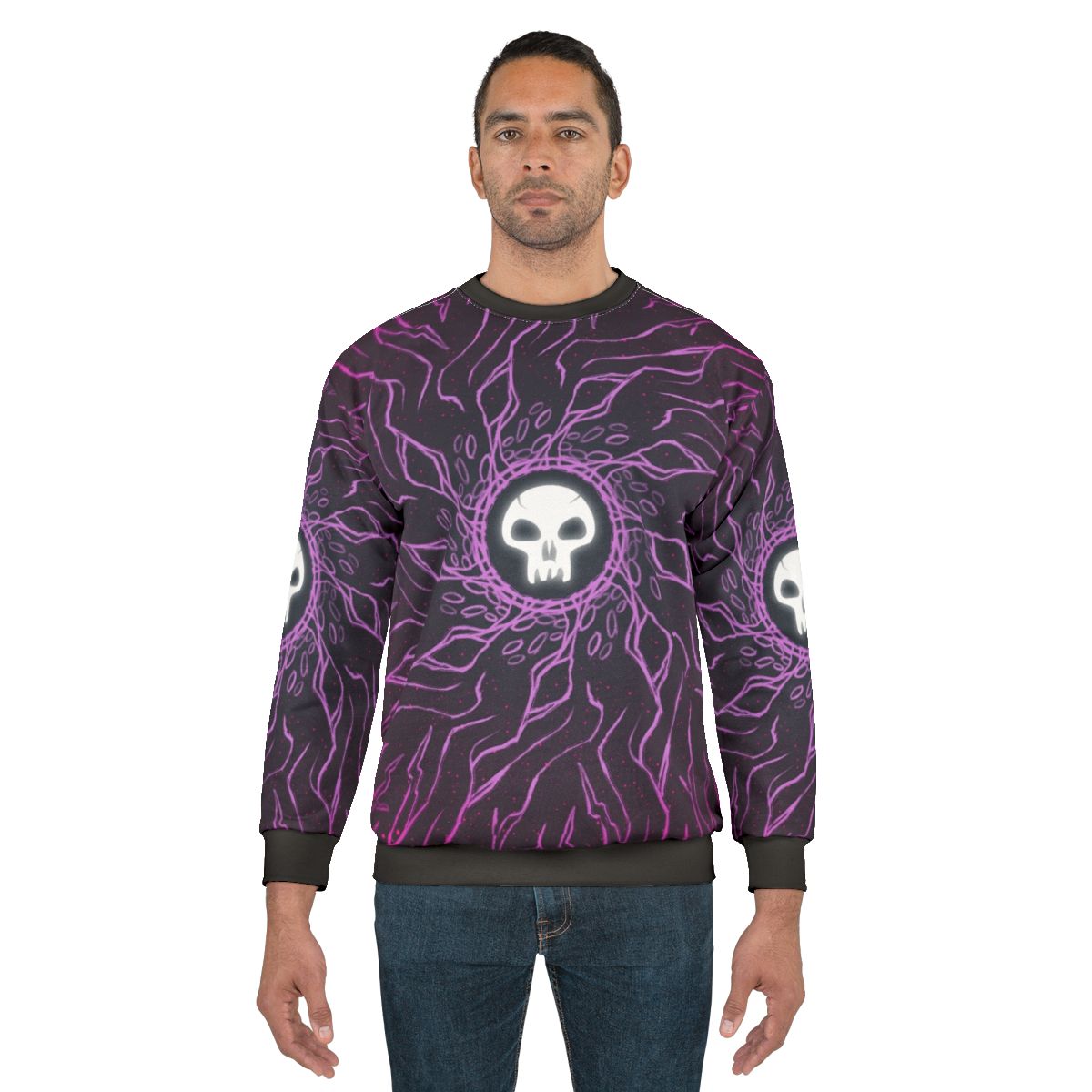 Minimalist Black Mana Skull Sweatshirt