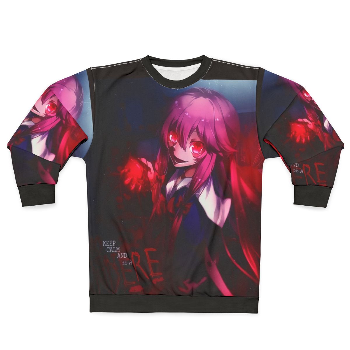 Mirai Nikki anime sweatshirt featuring Gasai Yuno
