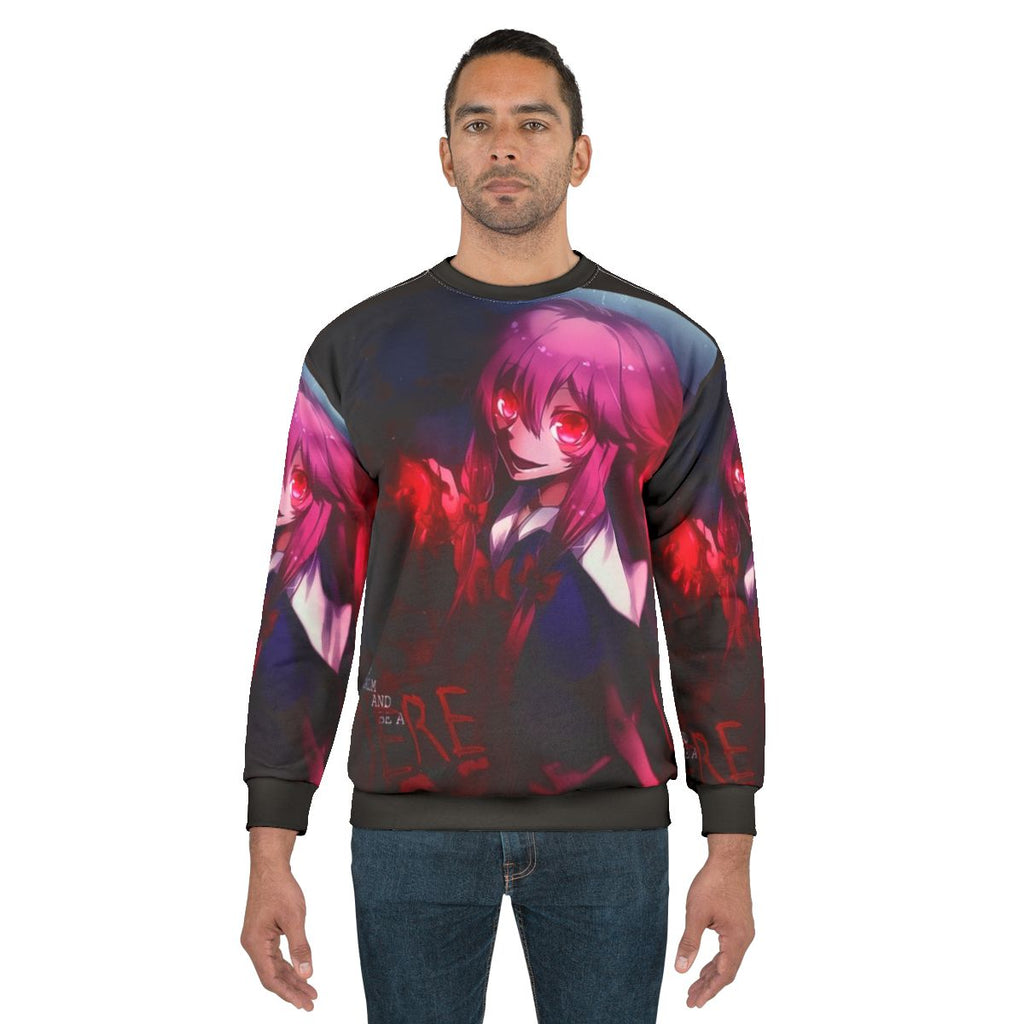 Mirai Nikki anime sweatshirt featuring Gasai Yuno