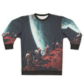 Retro futuristic sweatshirt with surreal space and nostalgic design