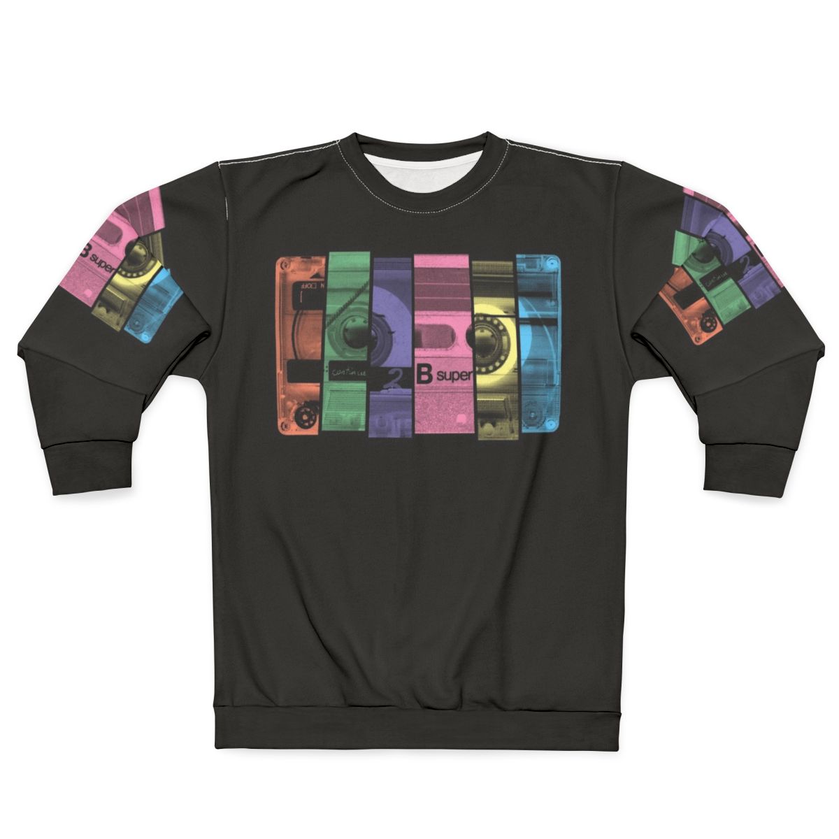 Retro mix tape sweatshirt