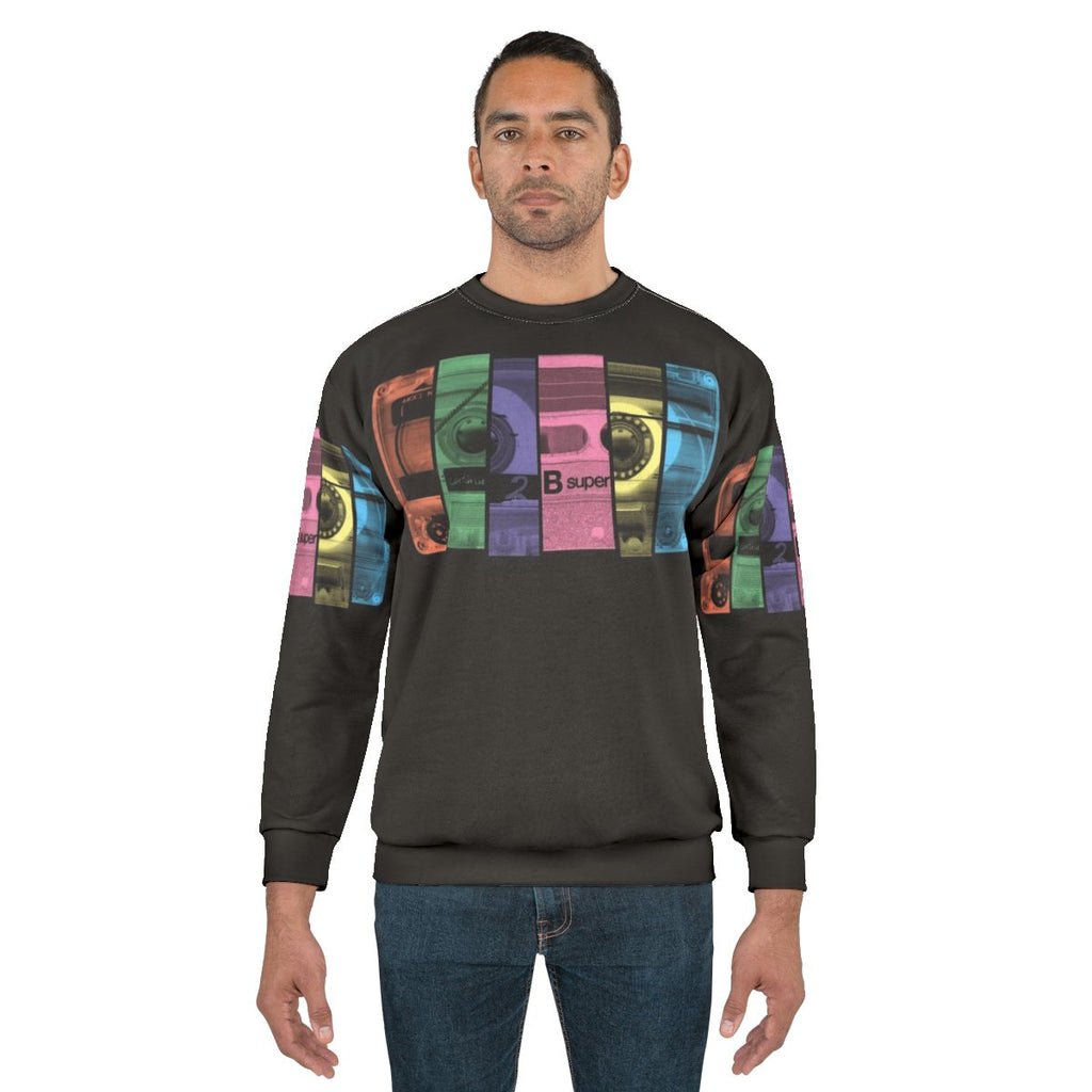 Retro mix tape sweatshirt
