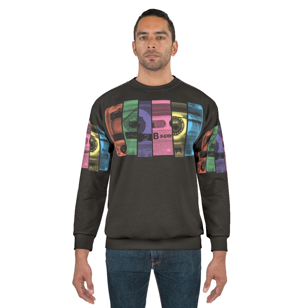 Retro mix tape sweatshirt