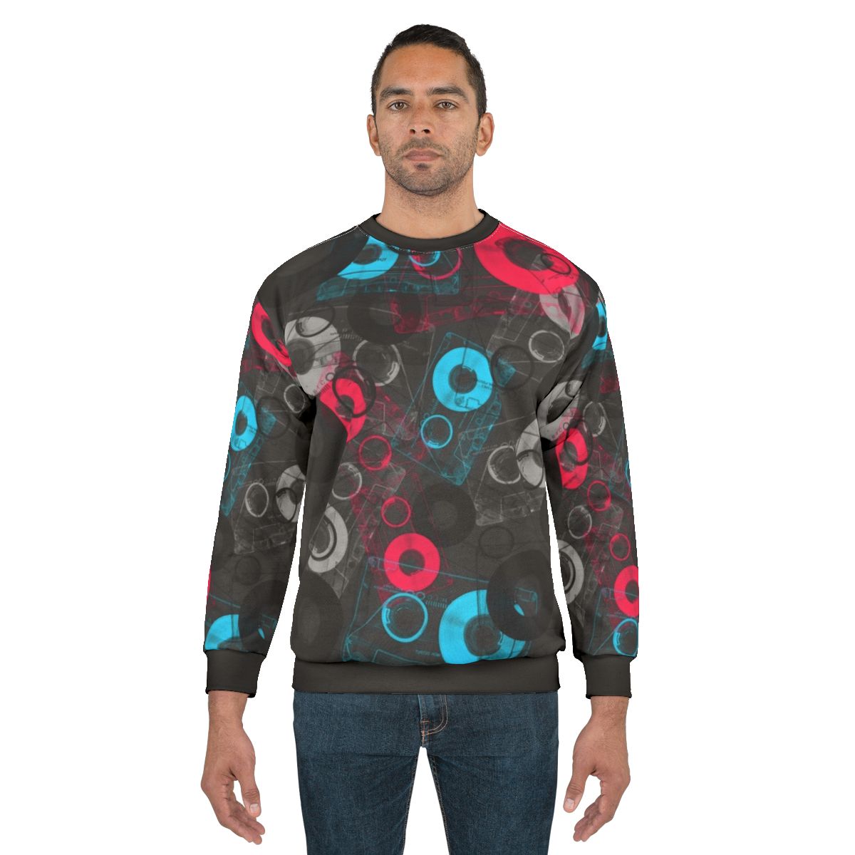 Retro Mixtape Graphic Sweatshirt