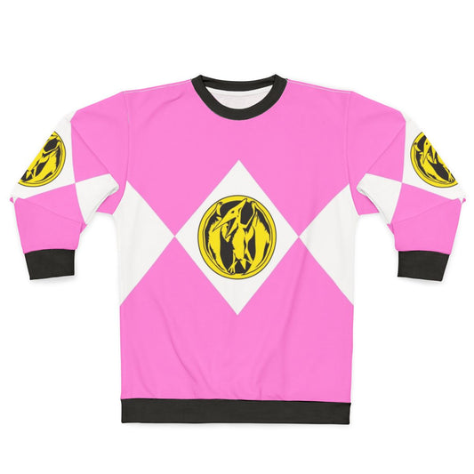 MMPR Pink Ranger with Coin Power Rangers Sweatshirt