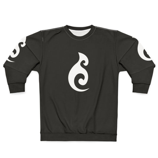 Moana ocean maori symbol white sweatshirt
