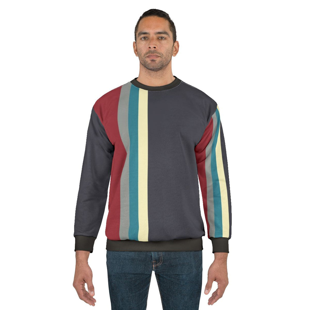 Mod Stripes Sweatshirt - Retro 60s 50s Inspired Fashion