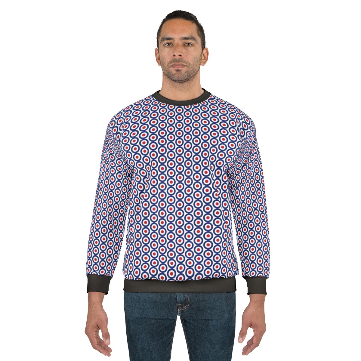 Mod Target Sweatshirt - 1960s Inspired Fashion