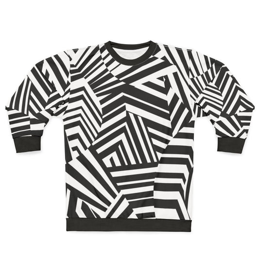 Modern minimalist dazzle camouflage sweatshirt