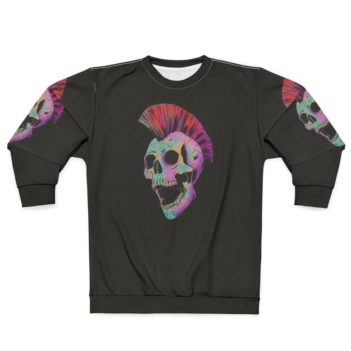Mohawk Skull Sweatshirt