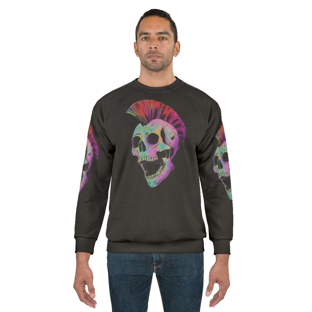 Mohawk Skull Sweatshirt