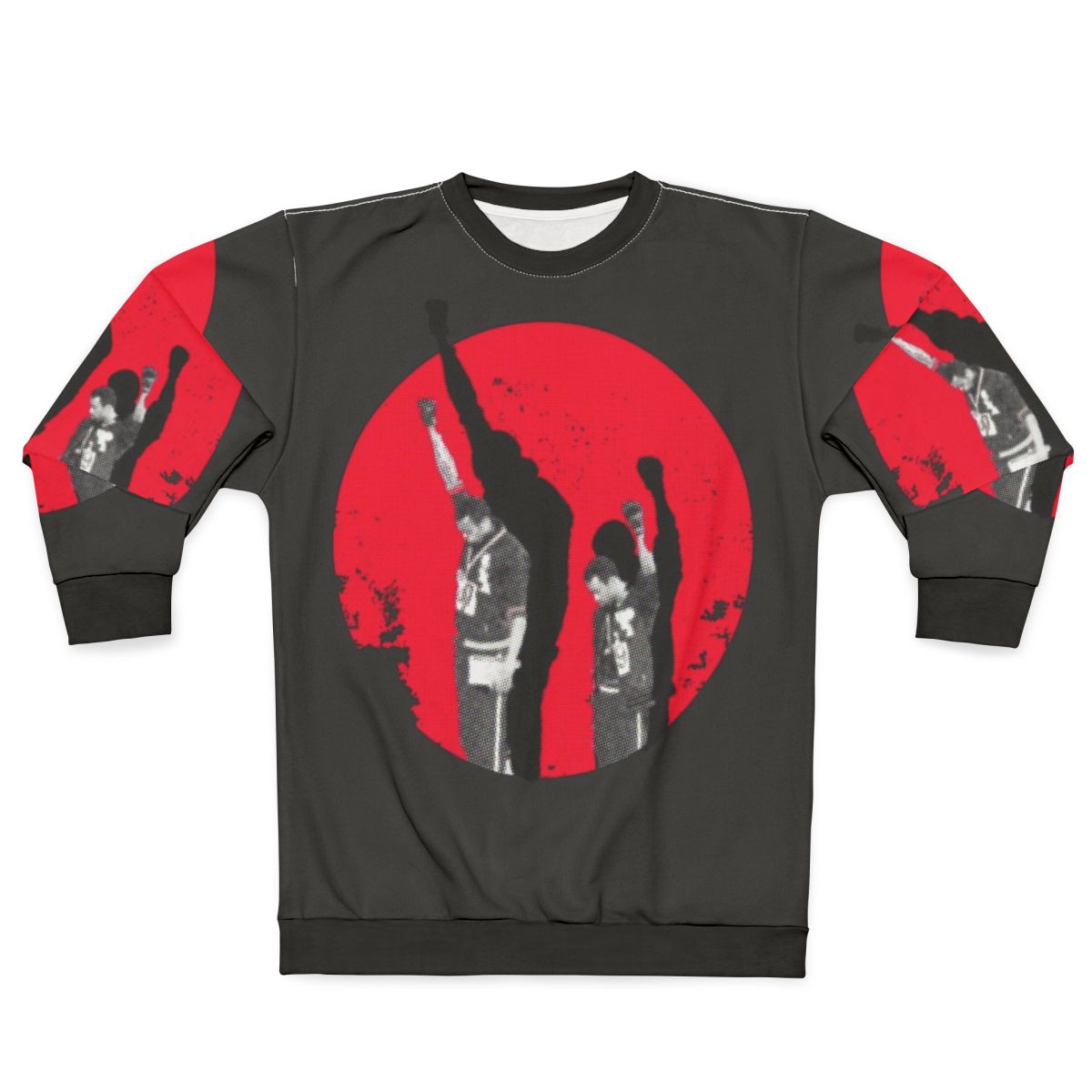 Sweatshirt featuring Tommie Smith's black power salute at the 1968 Mexico City Olympics