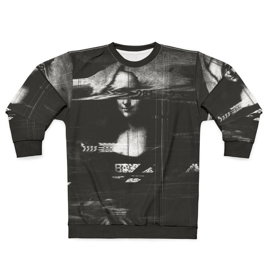 Mona Lisa Glitch Art Sweatshirt