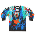 Mona Lisa Glam Night Sweatshirt with Iconic Pop Art Design