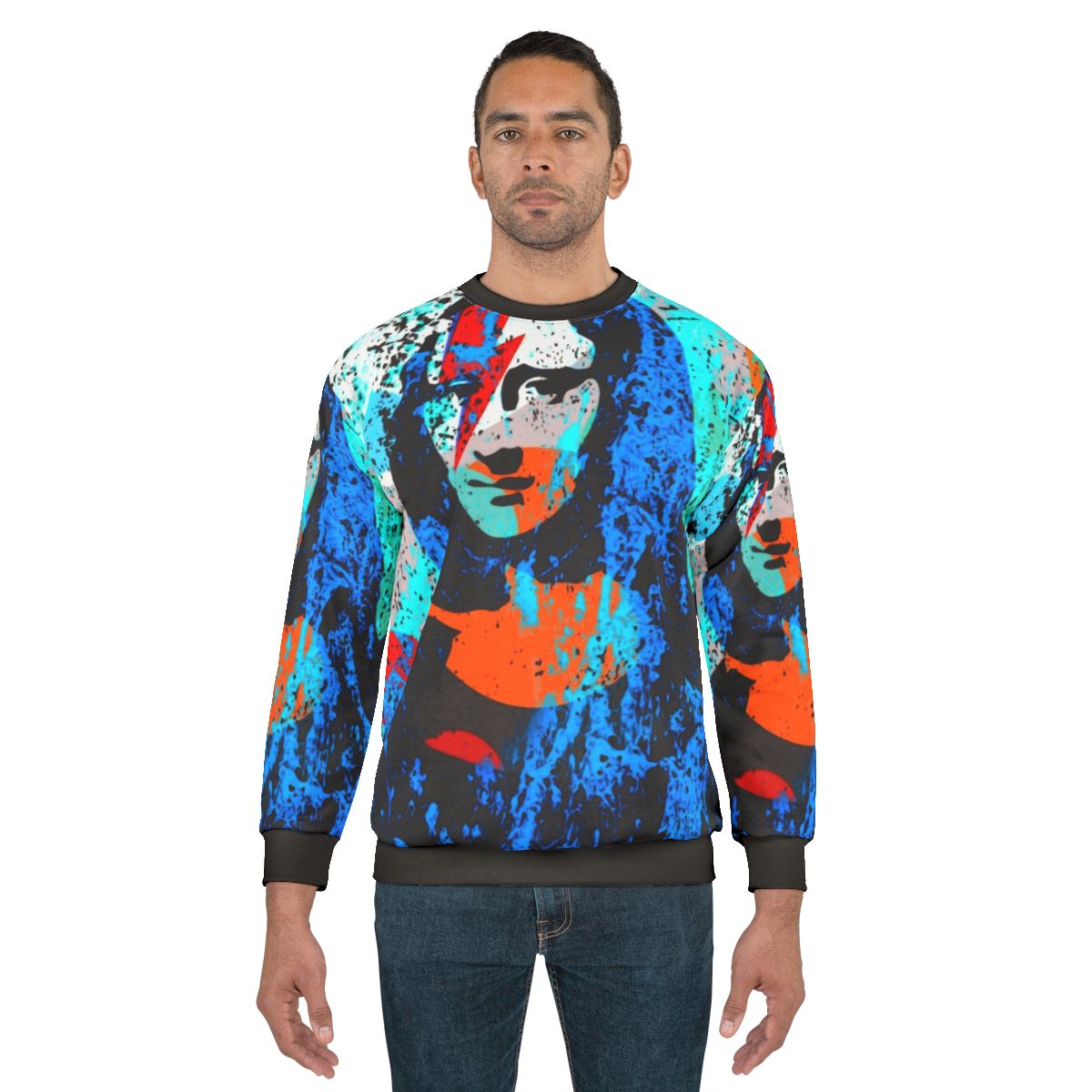 Mona Lisa Glam Night Sweatshirt with Iconic Pop Art Design