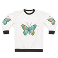 Monarch butterfly printed on a cozy sweatshirt