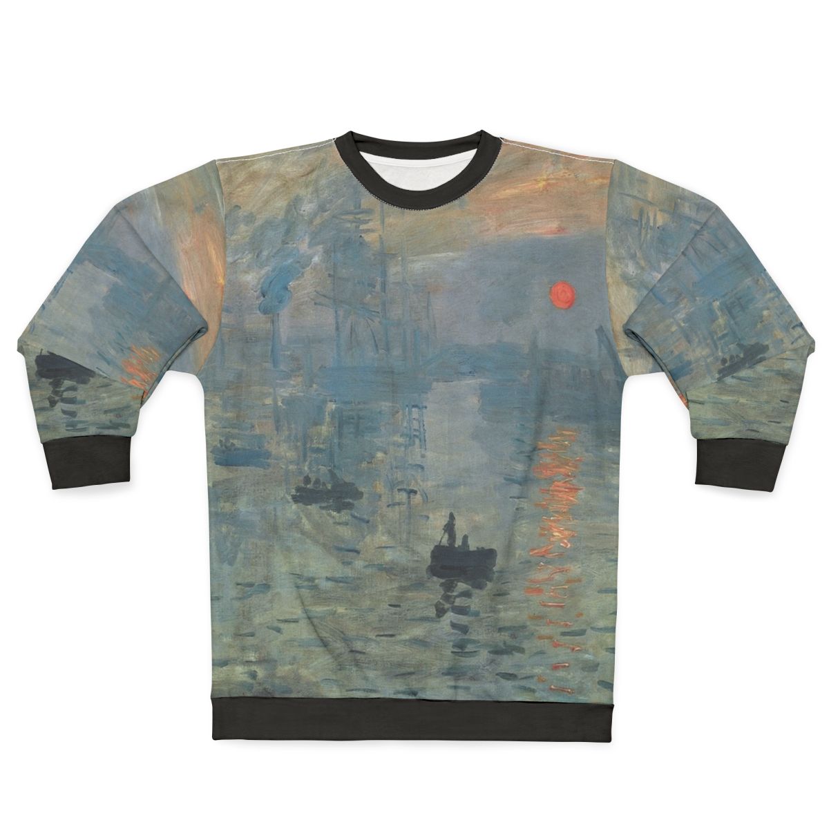 Monet Impression Sunrise Fine Art Sweatshirt
