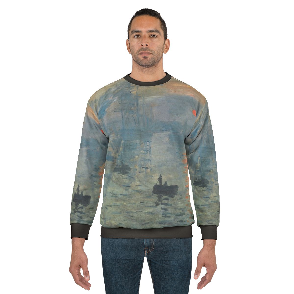 Monet Impression Sunrise Fine Art Sweatshirt