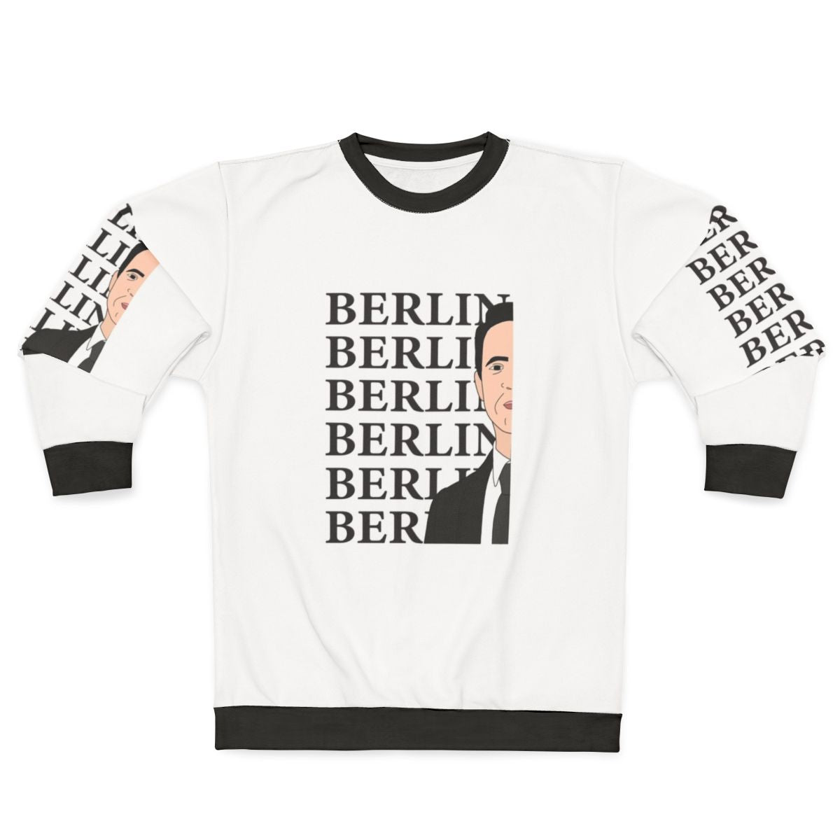 Berlin Typography Money Heist Netflix Series Sweatshirt