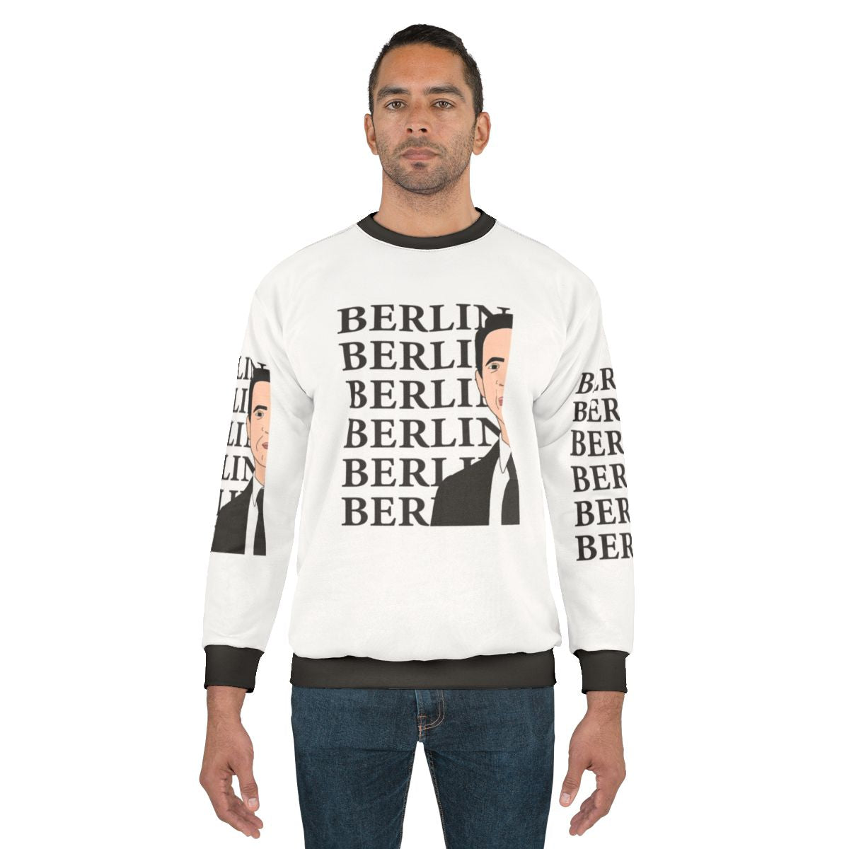 Berlin Typography Money Heist Netflix Series Sweatshirt