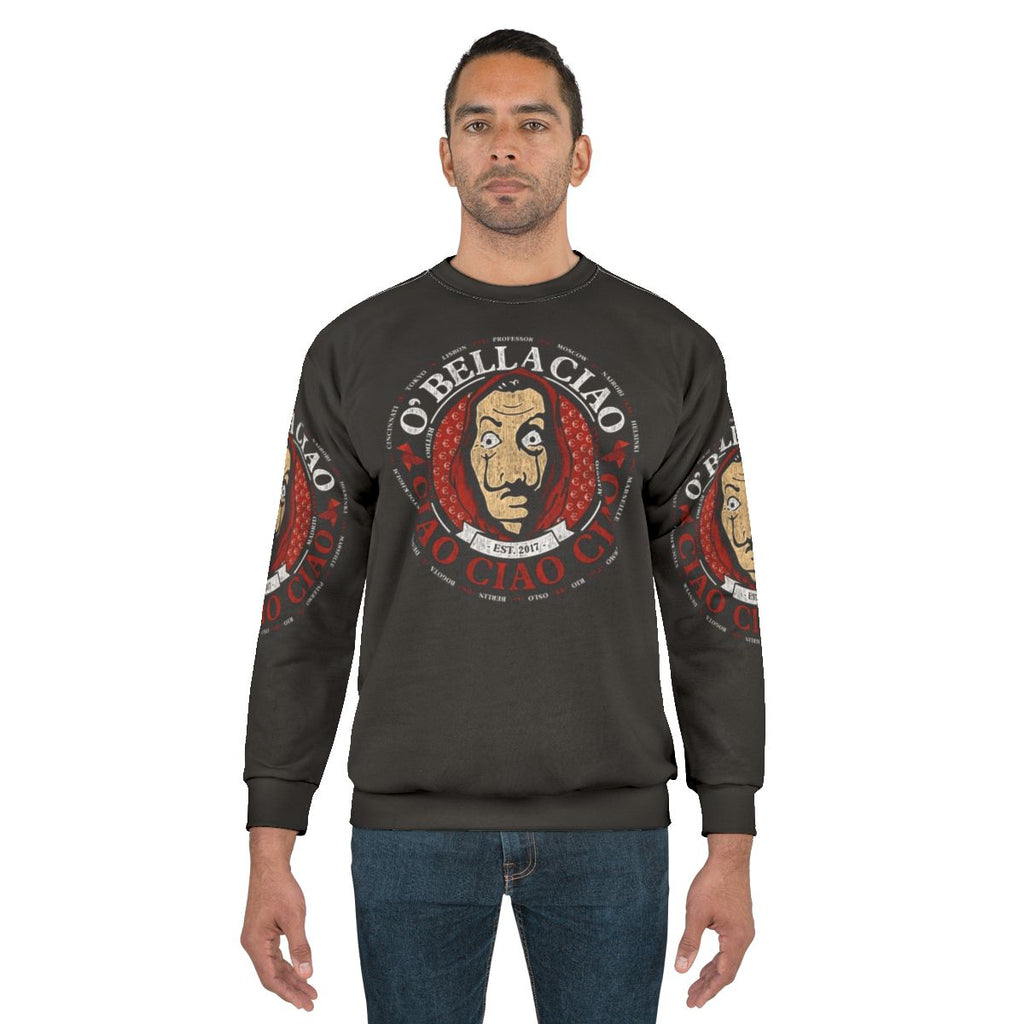 Money Heist Korea Sweatshirt featuring the iconic Bella Ciao song