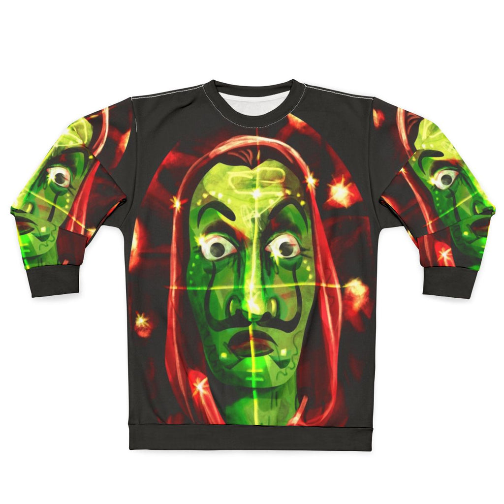 Money Heist Netflix Sweatshirt featuring Salvador Dali inspired design