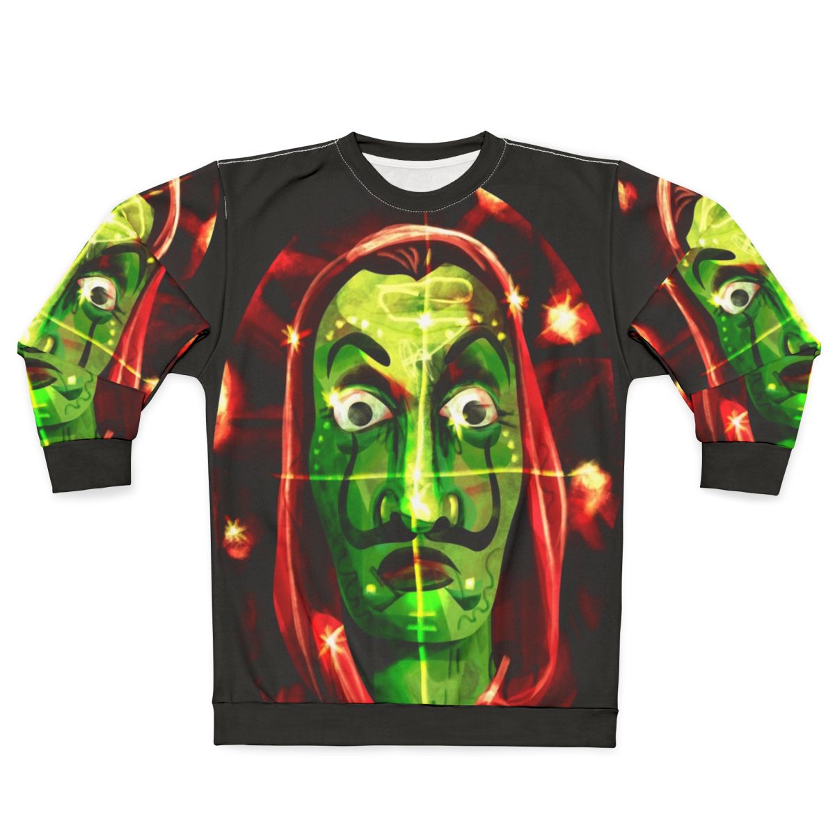 Money Heist Netflix Sweatshirt featuring Salvador Dali inspired design