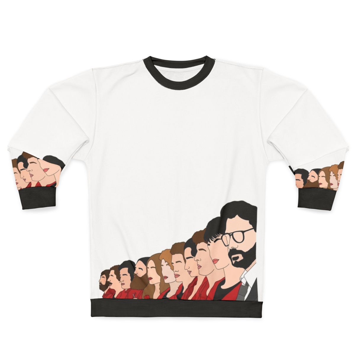 Money Heist Professor And The Cast Sweatshirt 2 - Netflix Series Merchandise