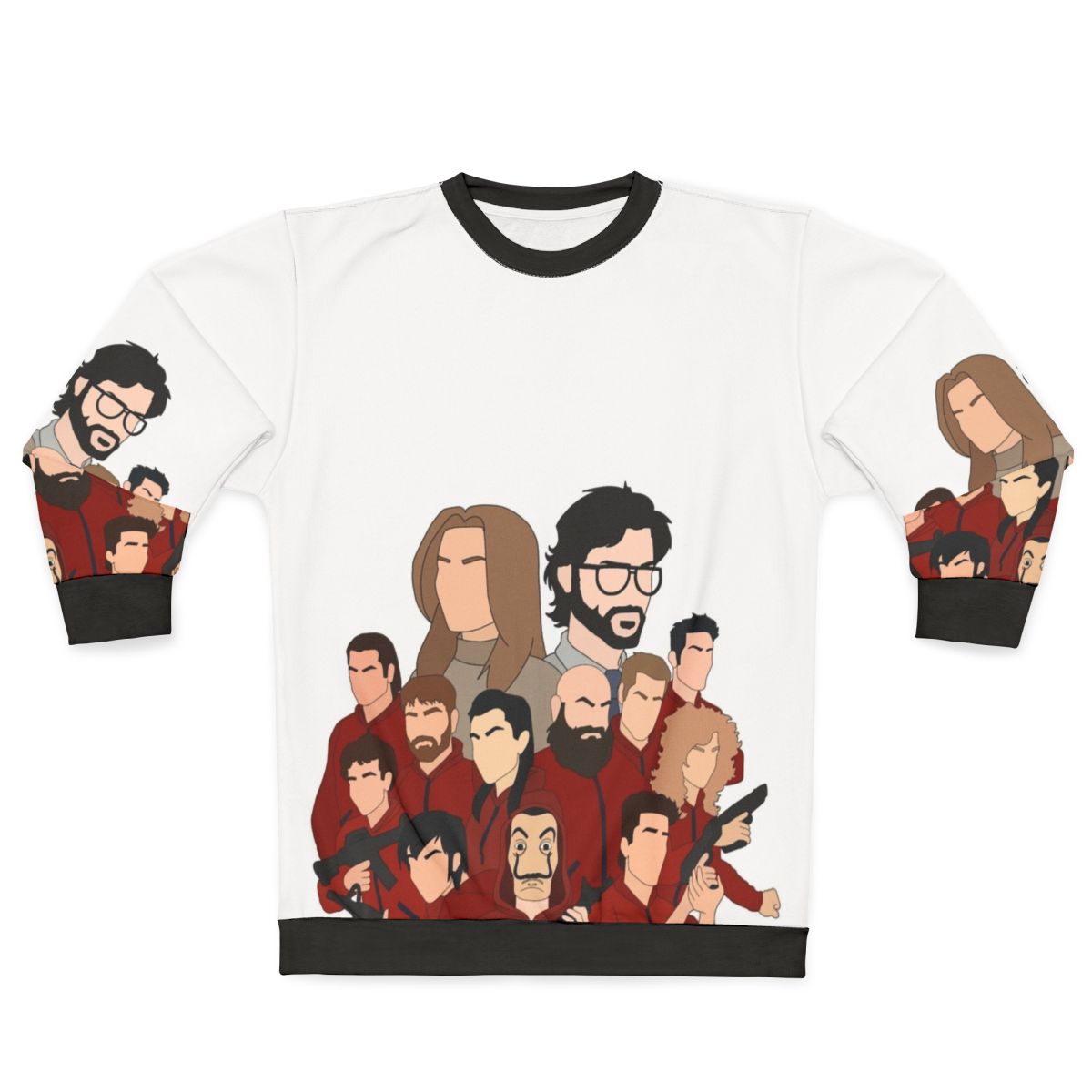 Money Heist Professor and The Cast Sweatshirt