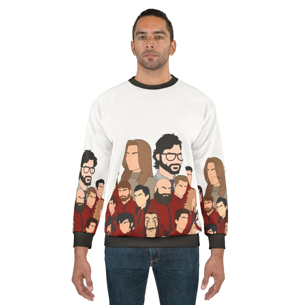 Money Heist Professor and The Cast Sweatshirt