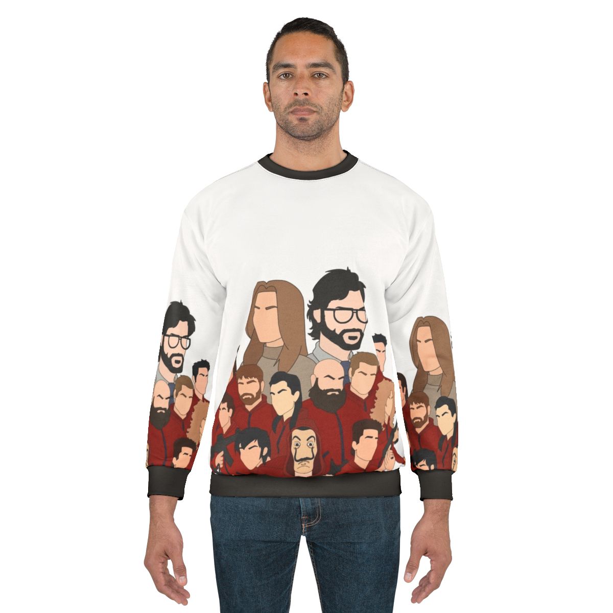 Money Heist Professor and The Cast Sweatshirt