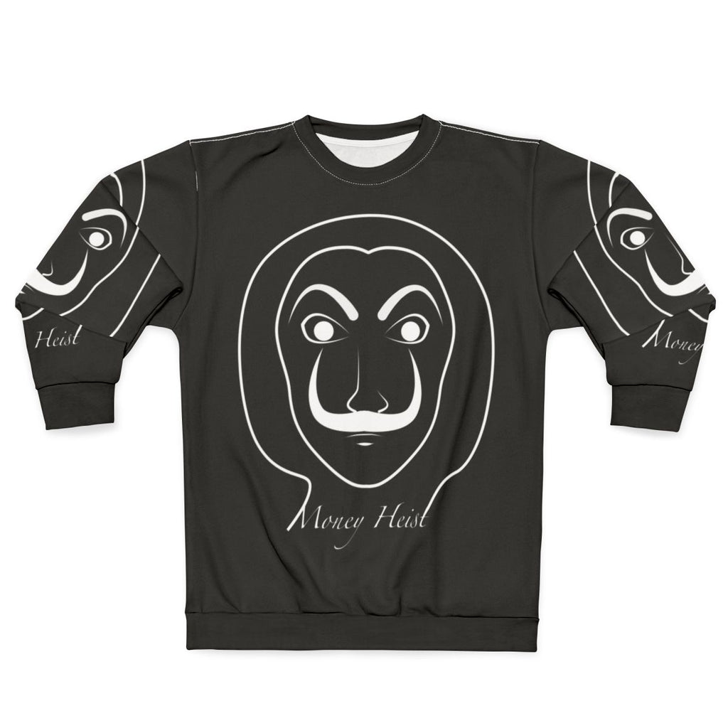 Money Heist Sweatshirt featuring Dali mask and "Bella Ciao" text