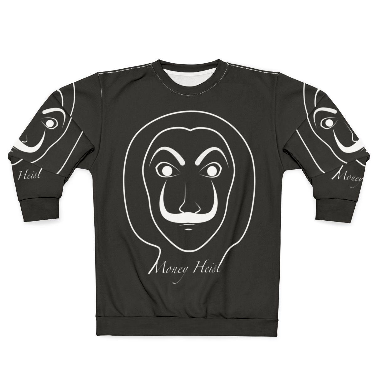 Money Heist Sweatshirt featuring Dali mask and "Bella Ciao" text
