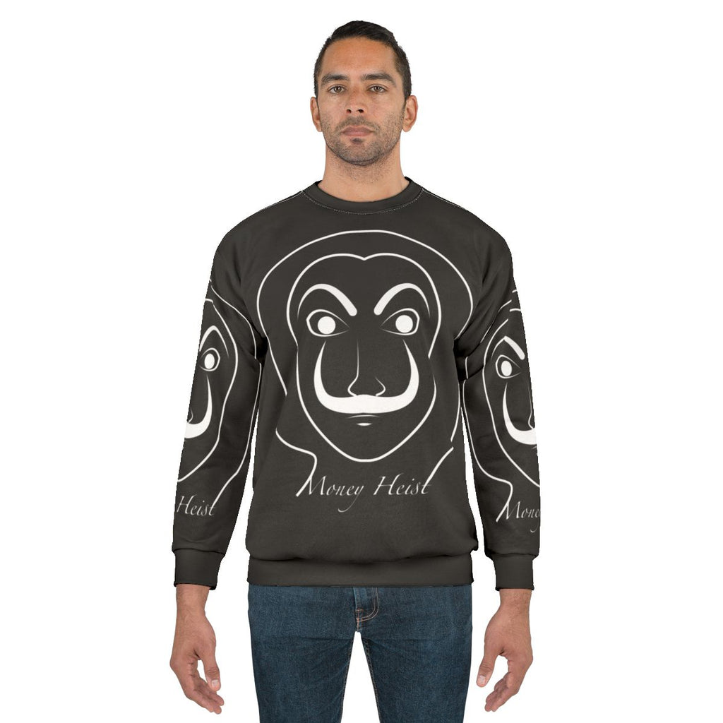 Money Heist Sweatshirt featuring Dali mask and "Bella Ciao" text