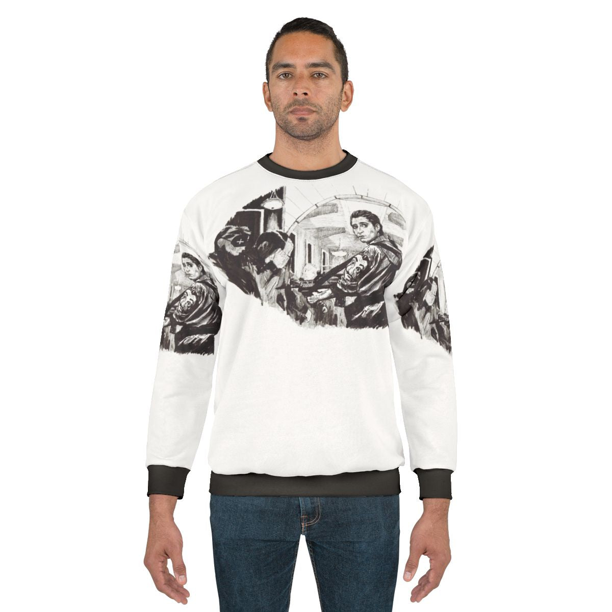 Money Heist Sweatshirt featuring iconic characters from the Netflix series