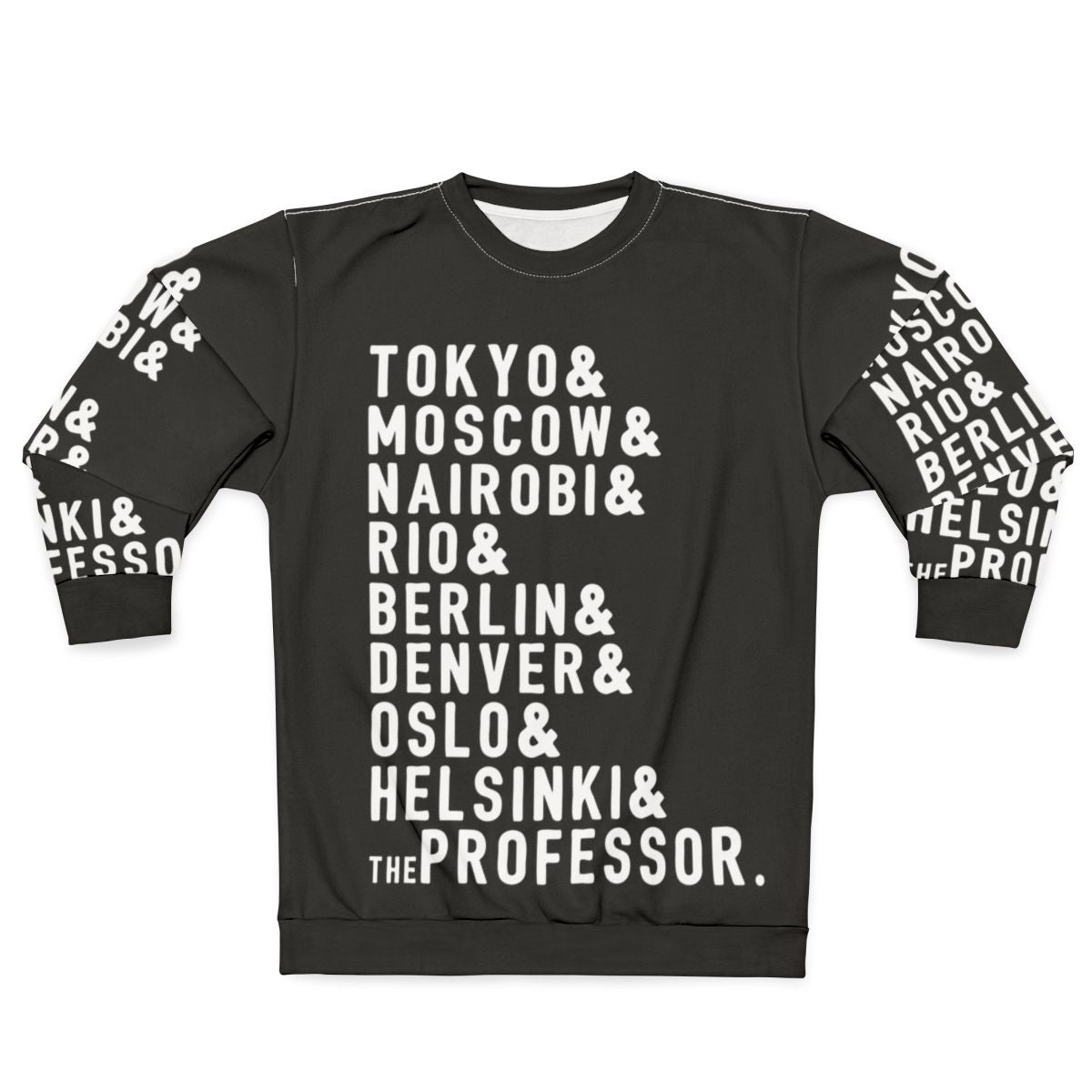 Money Heist Sweatshirt featuring characters from the popular TV series