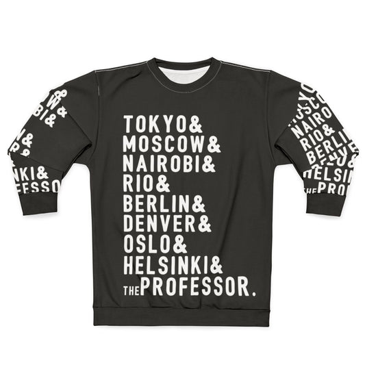 Money Heist Sweatshirt featuring characters from the popular TV series
