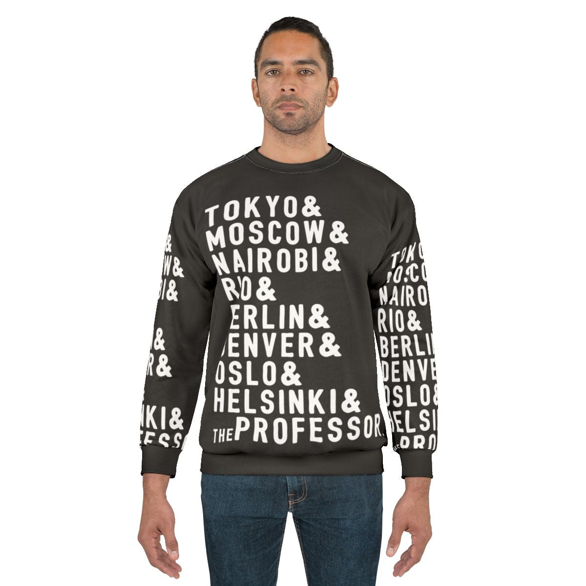 Money Heist Sweatshirt featuring characters from the popular TV series
