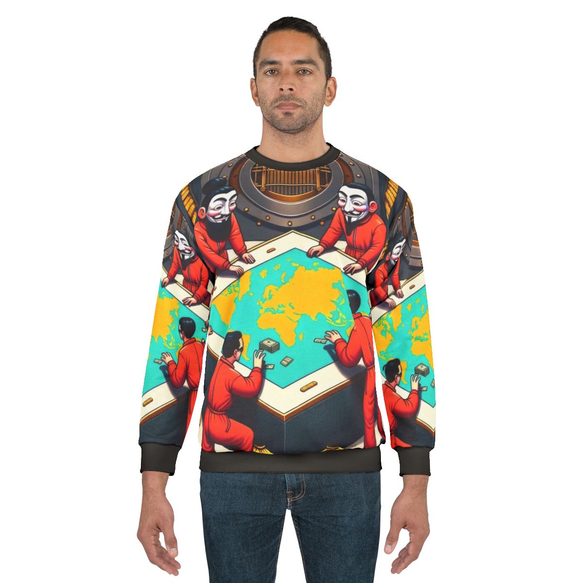 Money Heist The Plan Sweatshirt with Dali Mask Design