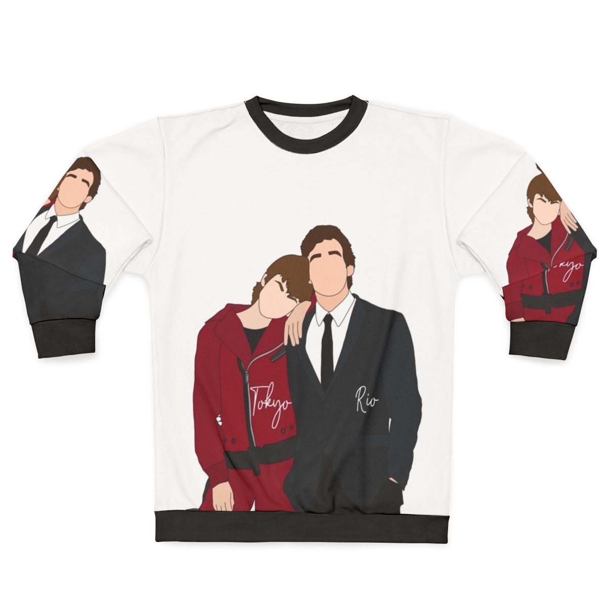 Money Heist Tokyo and Rio Themed Sweatshirt