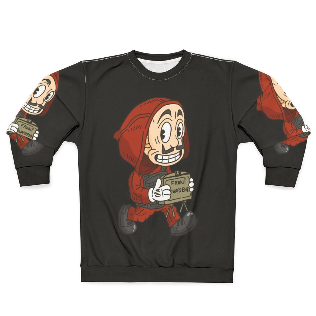 Vintage Cartoon Style Money Heist Sweatshirt