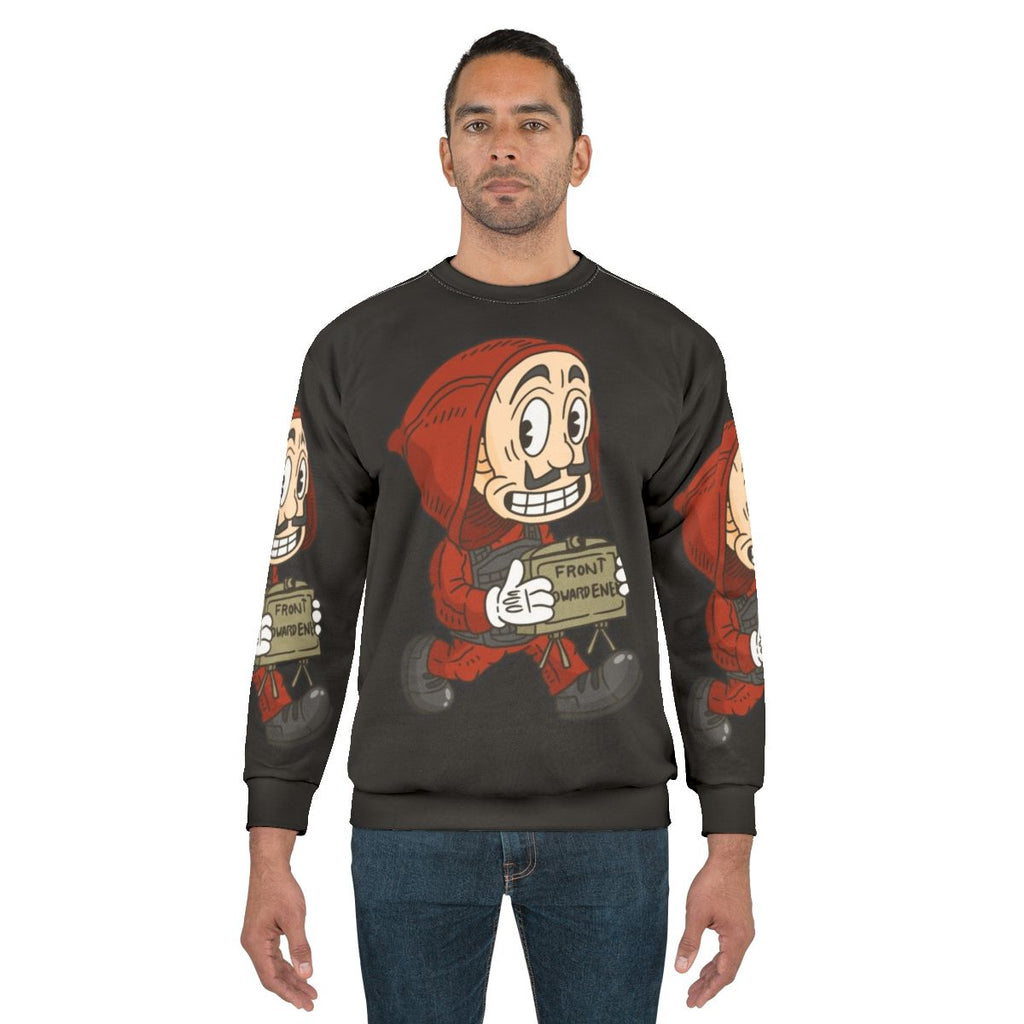 Vintage Cartoon Style Money Heist Sweatshirt